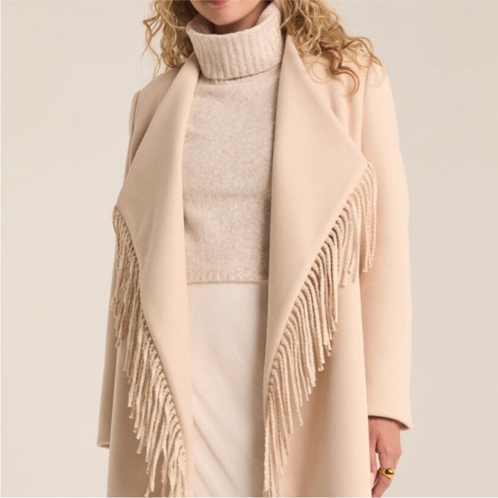 Z Supply Alchemist coat fringe cream Brand New with Tags